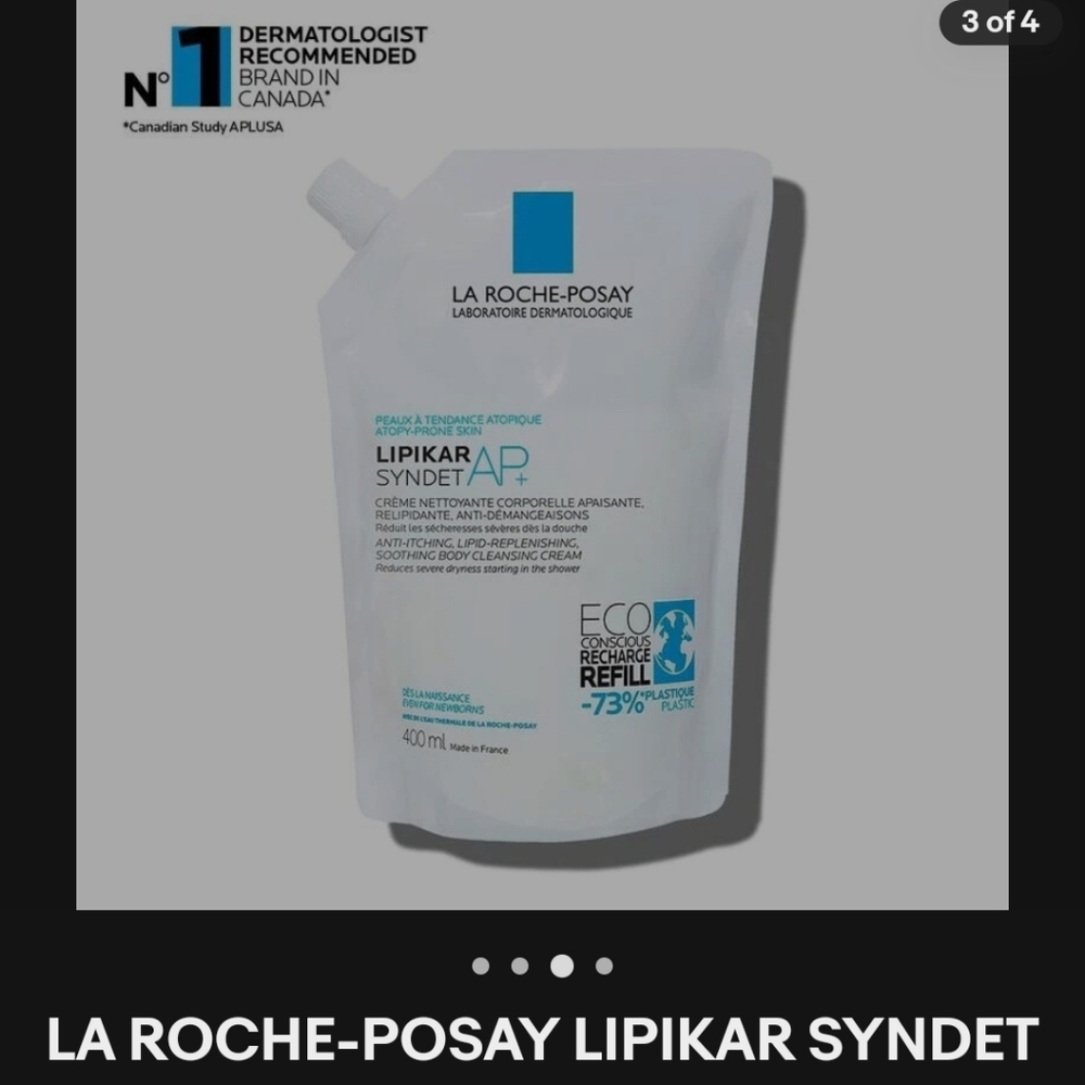 La Roche-Posay Lipikar Syndet AP+ Lipid Replenishing Wash Cream Refill 400ml